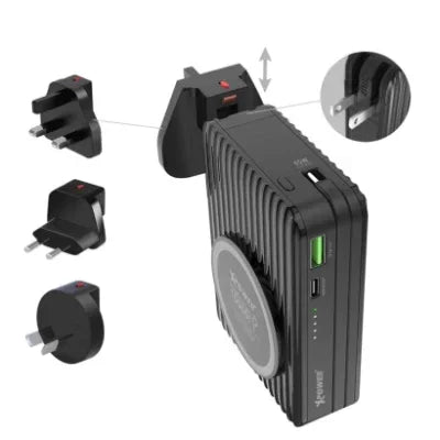 Xpower 15000mah 65w 3in1 Wireless Power Bank And Charger - Black - Tashqila Xpower 15000mah 65w 3in1 Wireless Power Bank And Charger - Black - Tashqila